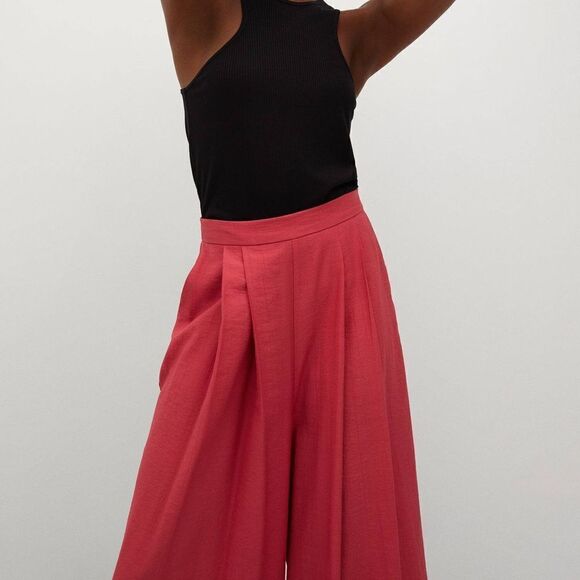 Mango Fluid culottes Pants - Picture 2 of 7